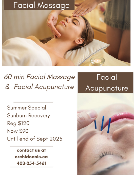 60 min Facial Massage &  Facial Acupuncture